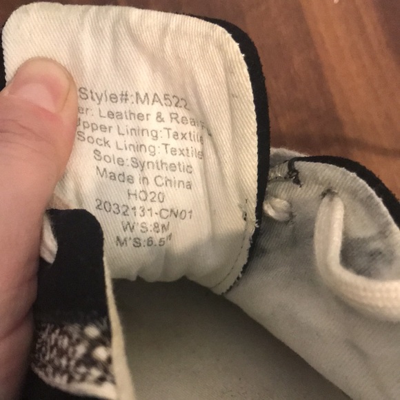 Madewell Genuine Suede Leather Aninal Print Sidewalk Sneakers - Picture 6 of 8